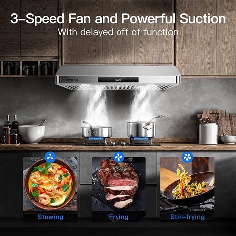 infinity 30-inch under cabinet range hood stainless steel|Amazon.com: AMZCHEF Under Cabinet Range Hood .